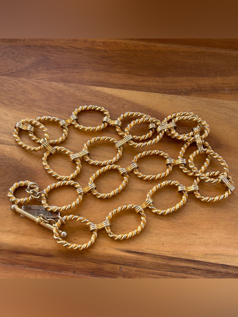 Twisted rope chain link belt from The Limited